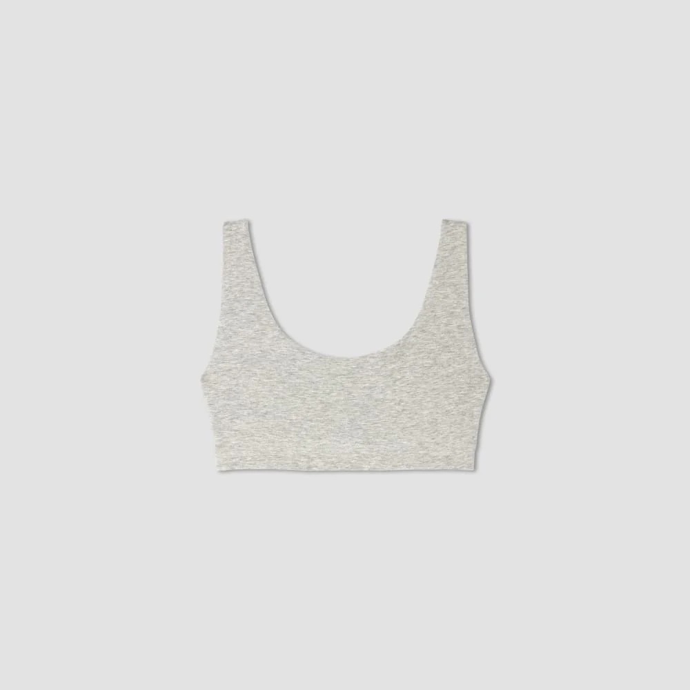 The Cotton Tank Bra |  Heathered Grey - Image 2