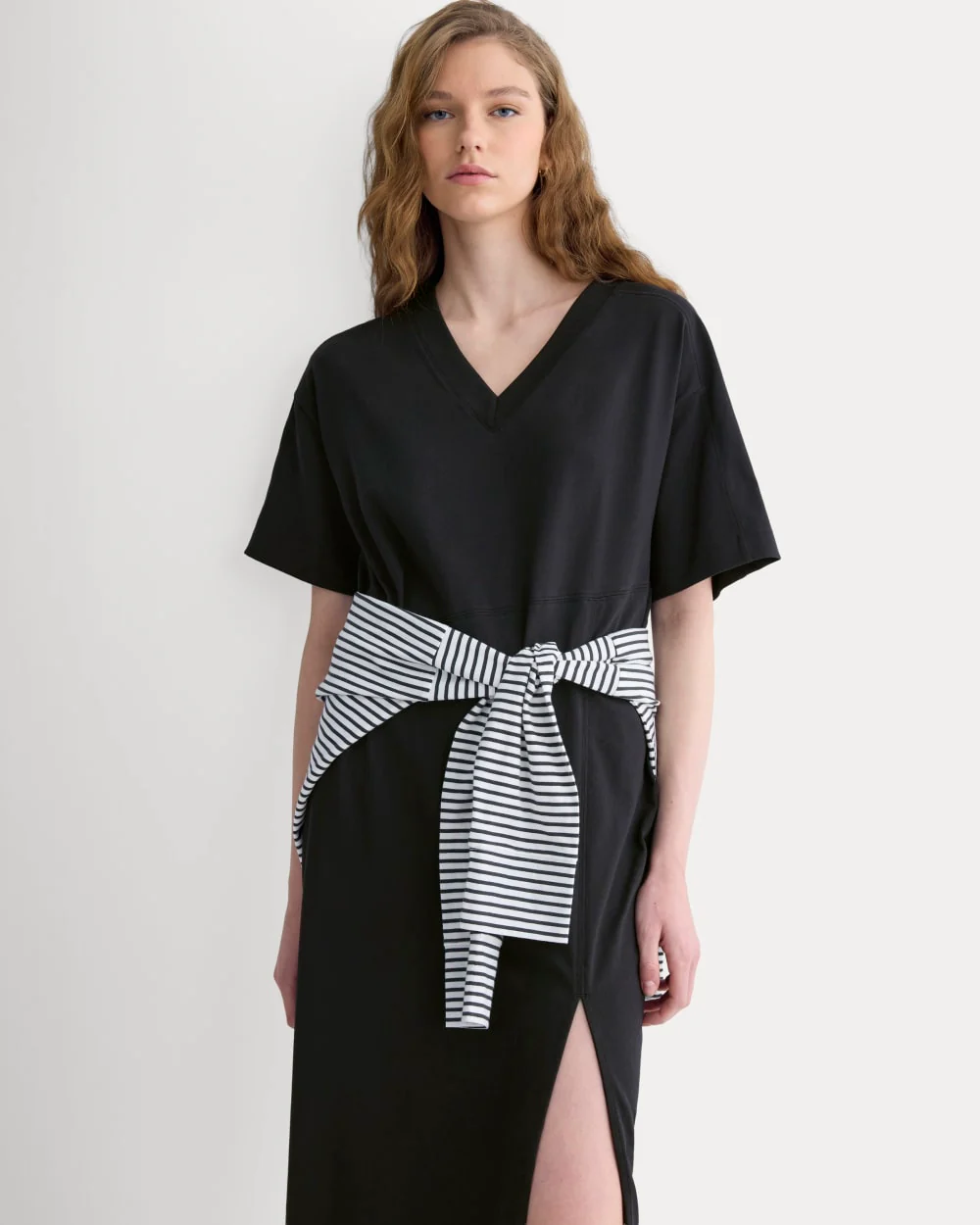 Weekend Tee Midi Dress | Black - Image 4