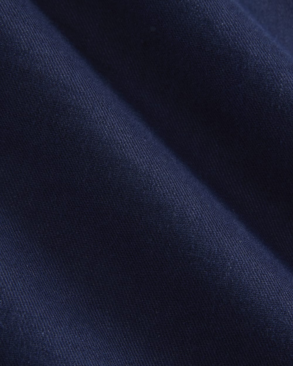 Wide-Leg Belted Pant in Stretch Linen | Navy | Long - Image 2