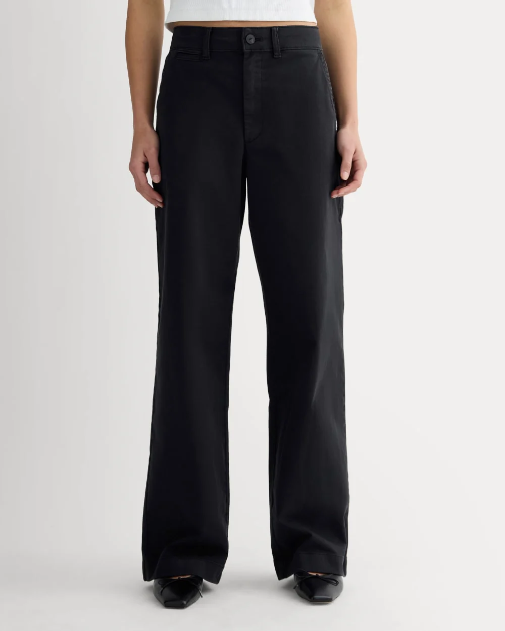 The Wide-Leg Chino | Black - Image 3