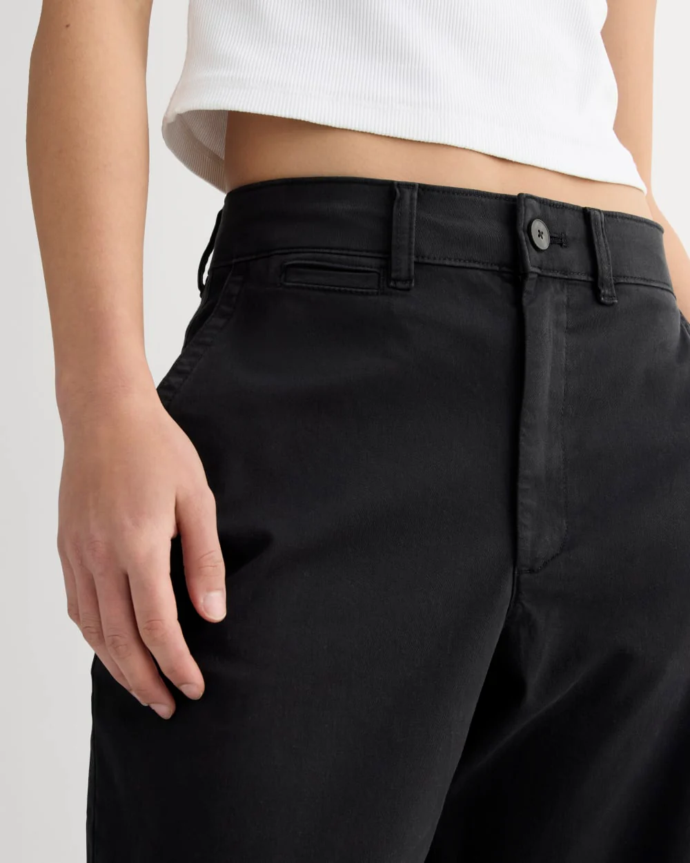 The Wide-Leg Chino | Black - Image 4
