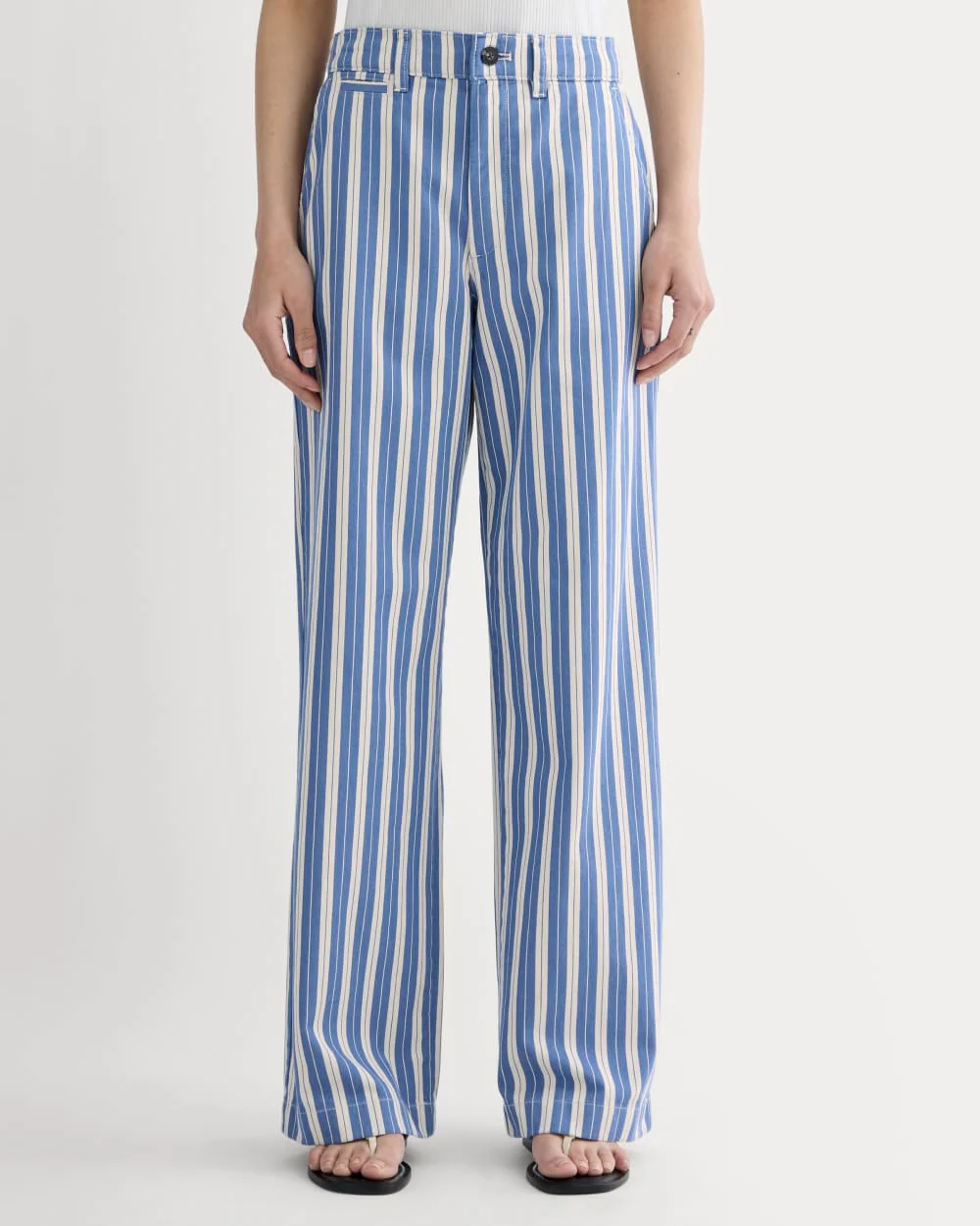 The Wide-Leg Chino | Dutch Blue / Natural - Image 3