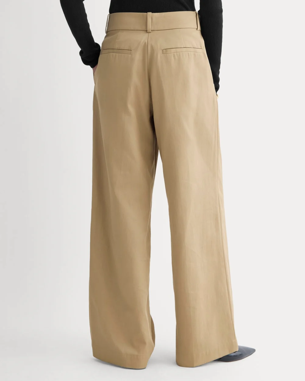Wide-Leg Trouser in Buttersmooth | Ash Brown | 30" Inseam - Image 5