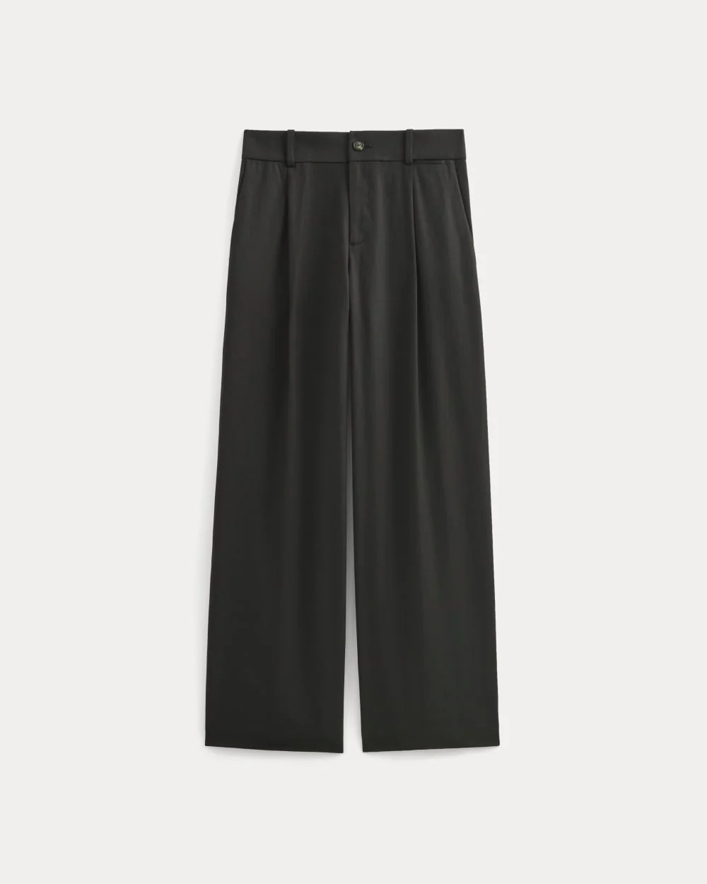 Wide-Leg Trouser in Buttersmooth | Black | 30" Inseam - Image 2