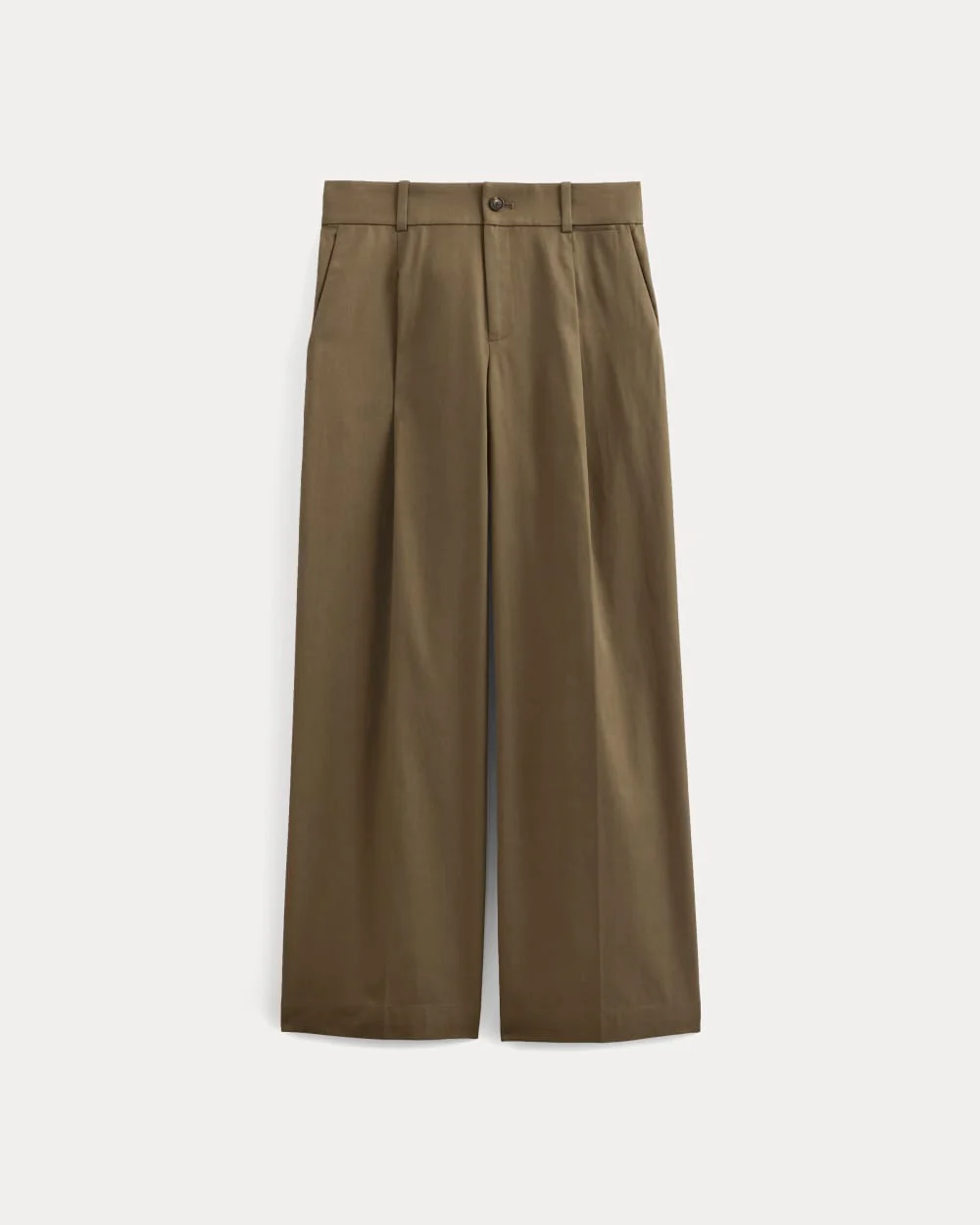 Wide-Leg Trouser in Buttersmooth | Deep Taupe | 32" Inseam - Image 2