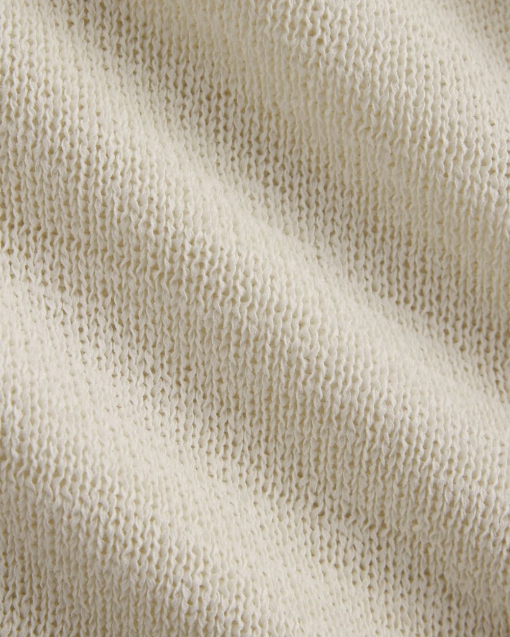 Wide-Neck Crew Sweater in Tape Yarn | Bone - Image 2