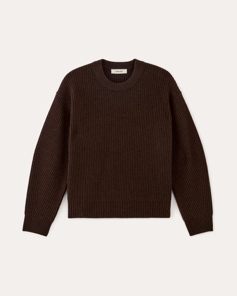 The Cocoon Crew in Wool Cashmere | Americano - Image 2