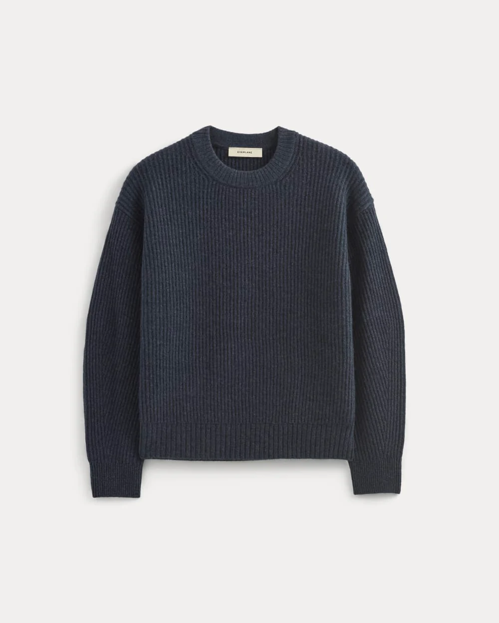 The Cocoon Crew in Wool Cashmere | Indigo - Image 2